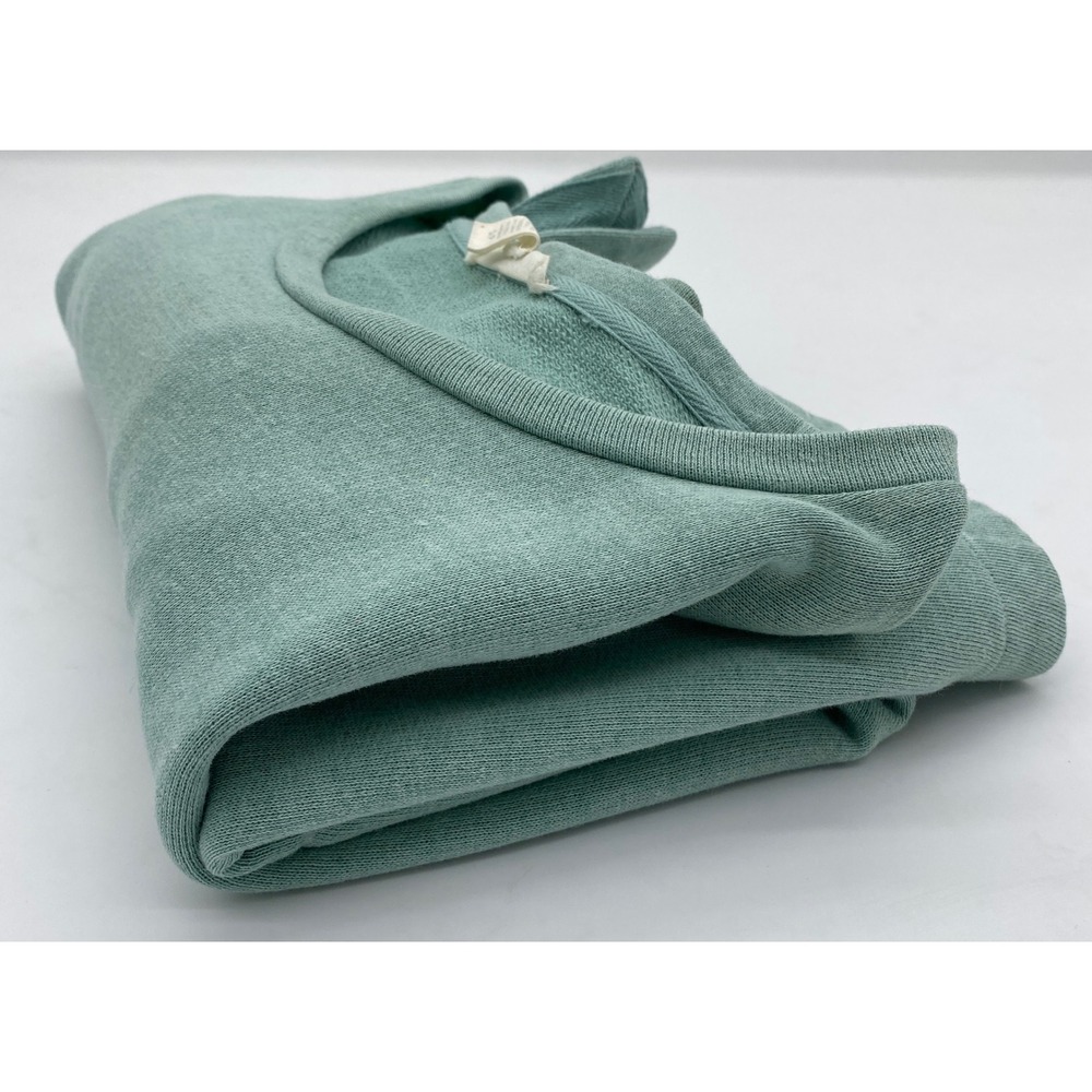Eileen Fisher Organic Cotton Linen Lyocell Sweatshirt Sage Green Small S/P - Picture 11 of 14